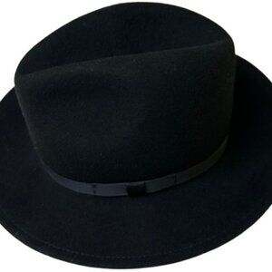 Country Gentleman The Wilton Lite Felt 100% Wool Hat Black Size Medium USA Made